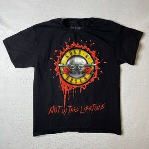 Guns N Roses Not In This Lifetime Tour T Shirt Black Size L